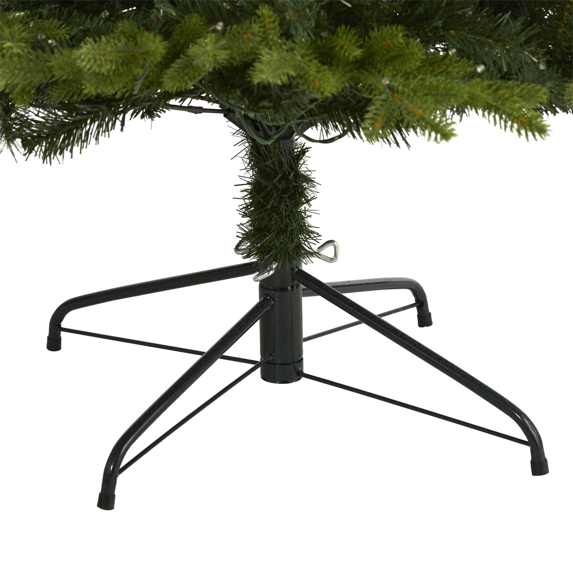 7.5ft. Pre-Lit Belgium Fir Artificial Christmas Tree, Clear LED Lights